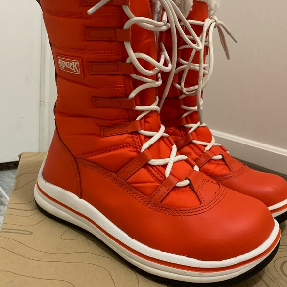 Ranger Shoes | Ranger Snow Angel Boots | Color: Orange/White | Size: 7 | Nayalyssa's Closet